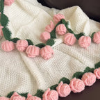 Rosenblumen Kuscheldecke Geschenk